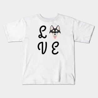 Alaskan Klee Kai Love Kids T-Shirt
